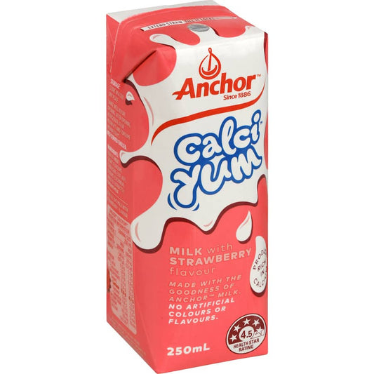 Anchor Calci Yum Flavoured Milk Strawberry 250ml